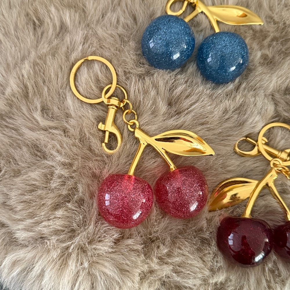 Pick One Cherry Keychains In Assorted Colors - image 2